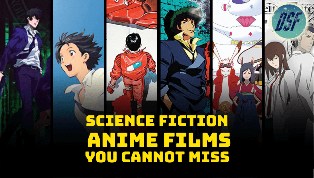 Affiche de plusieurs animes de science fiction.