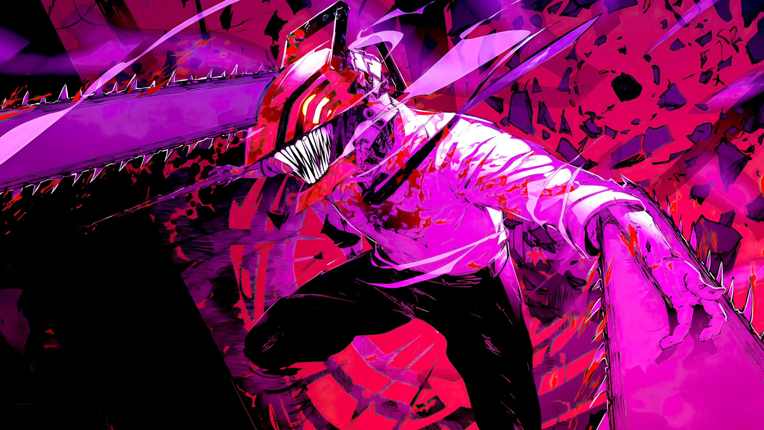 Chainsaw Man en train de se déchainer dans la nature